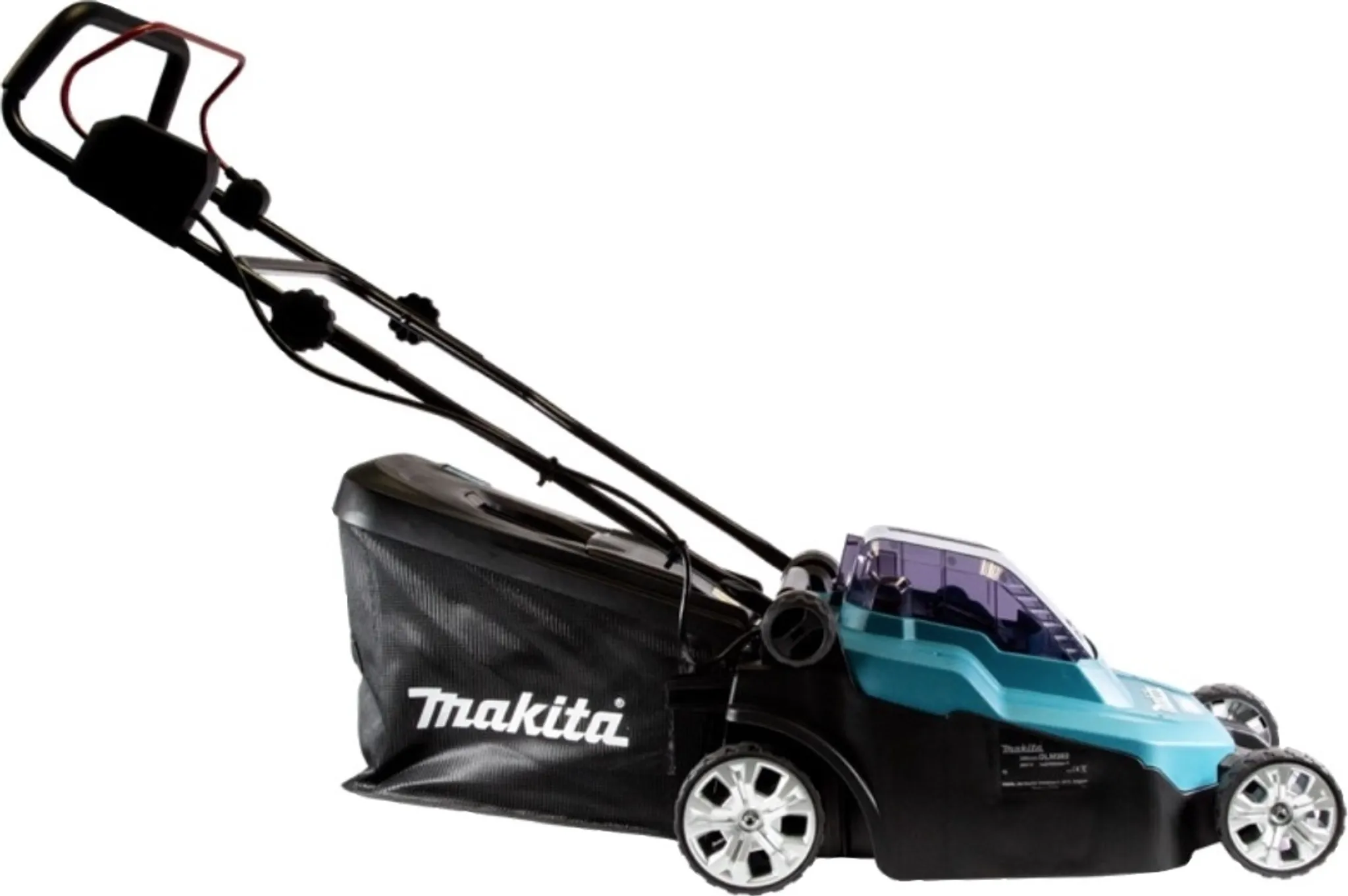 Makita Akku Rasenmäher Gartengeräte DLM382CM2 36 Volt 2 Akkus 4 Ah Schnittbreite 38 cm für Gartenpflege – Bild 3