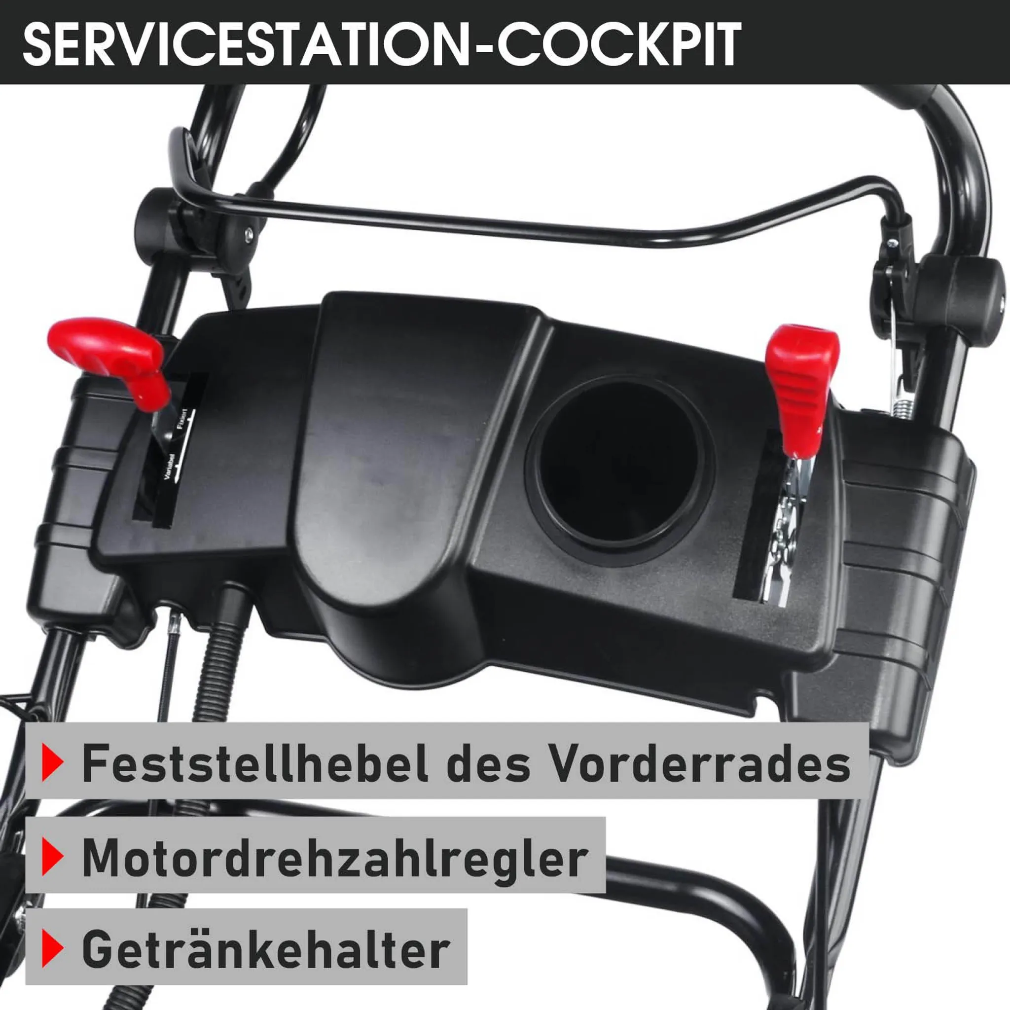 BRAST Benzin Rasenmäher 21224 Trike E-START – Bild 2