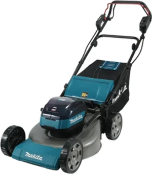 Makita Akku-Rasenmäher, 40 V max., 53 cm, 70 l, 1.900 W, inkl. Akku + Doppel-Schnellladeger.