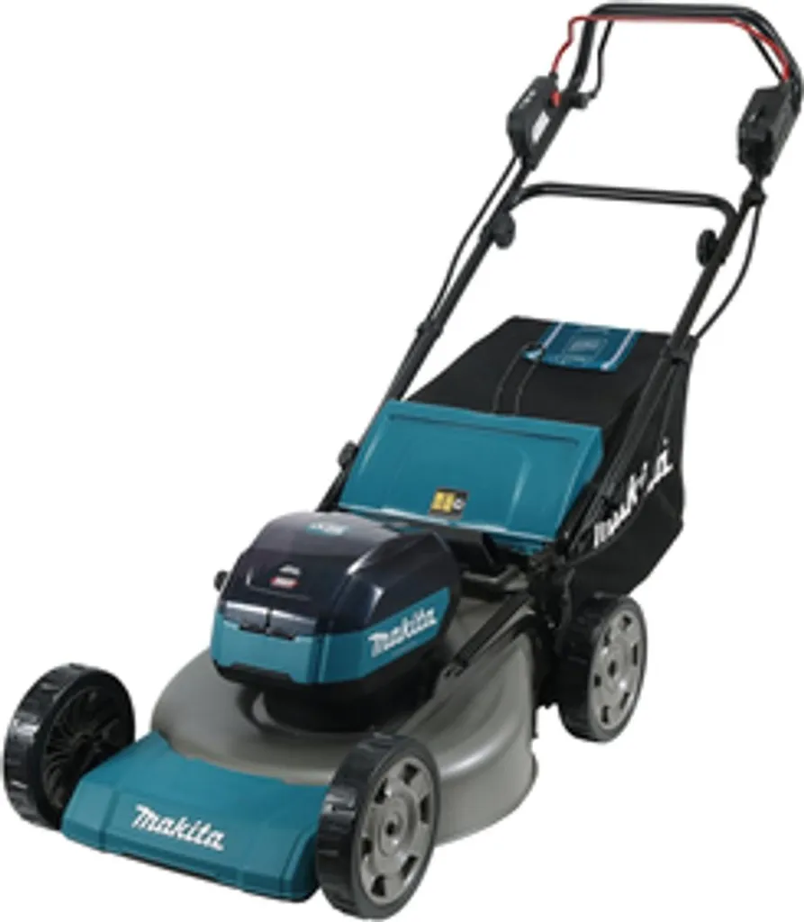 Makita Akku-Rasenmäher, 40 V max., 53 cm, 70 l, 1.900 W, inkl. Akku + Doppel-Schnellladeger.