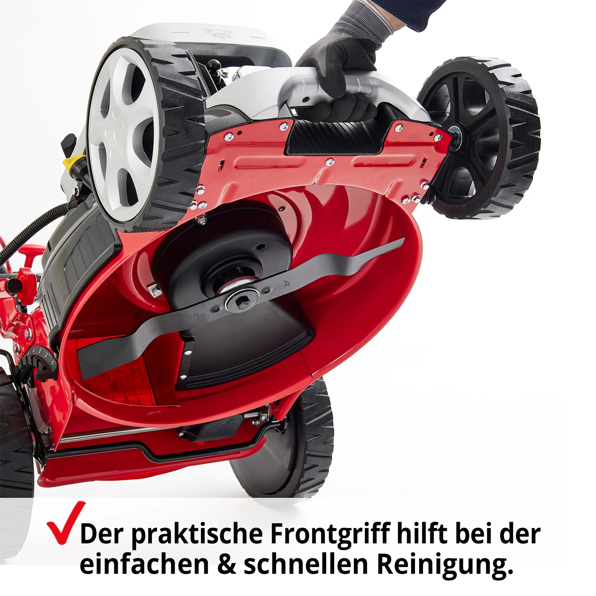 HECHT 548 SWE Rasenmäher Benzin | mit Antrieb | Elektrostart | 46 cm Schnittbreite | 5 PS | 5in1 | 60L Fangkorb – Bild 7