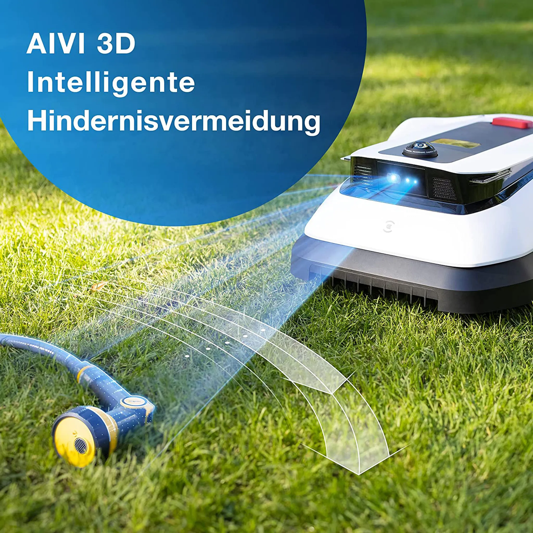 Ecovacs GOAT G1 Mähroboter bis 1.600 m² white | dreifach-Messersystem – Bild 7
