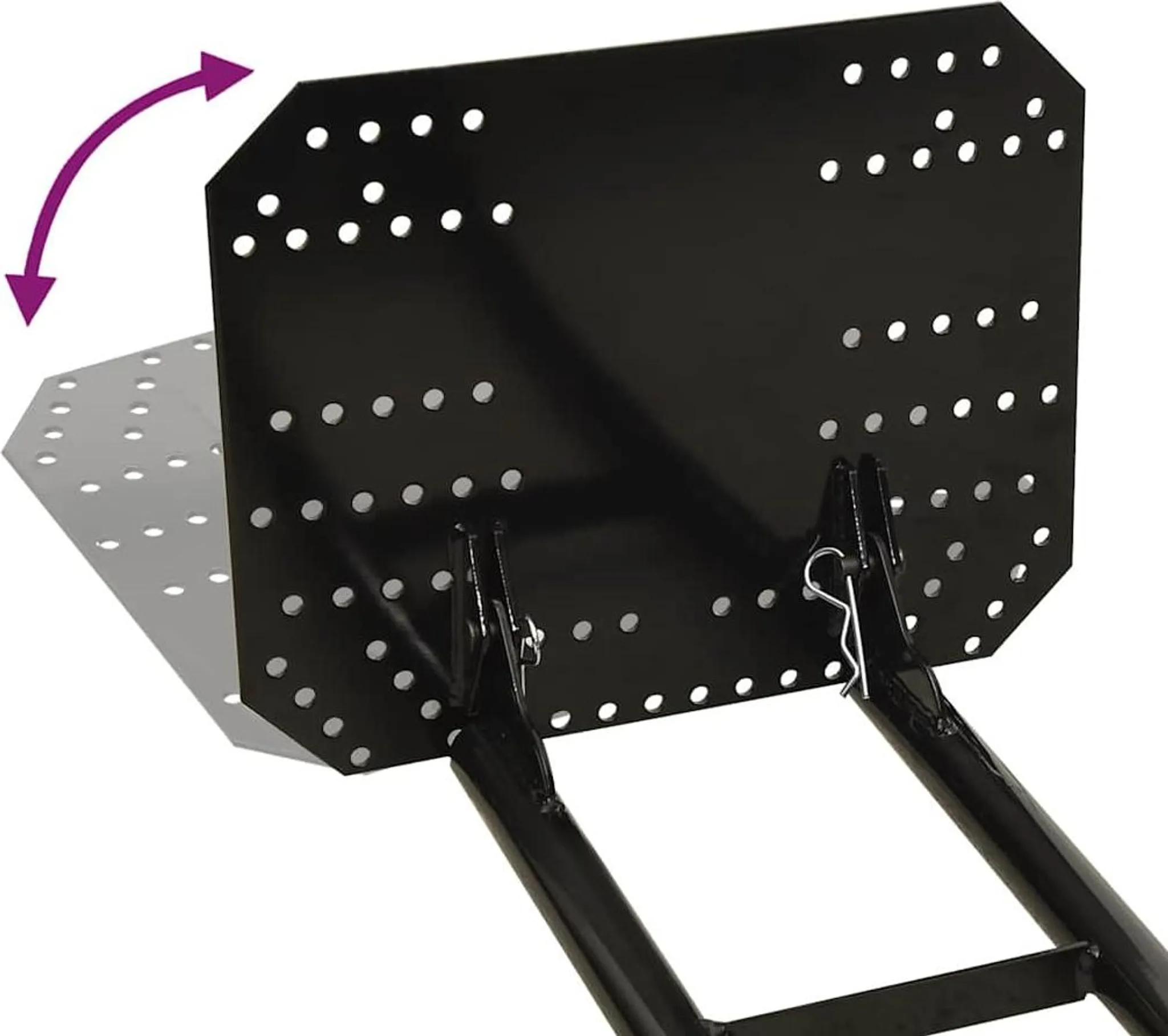 vidaXL Schneeschild für ATV 150x38 cm Schwarz – Bild 7