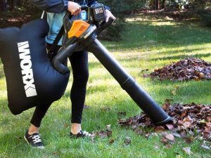 3-in-1- Akku-Laubbläser und -sauger WORX WG583E - 2 x 20-V-Akkus - 4Ah