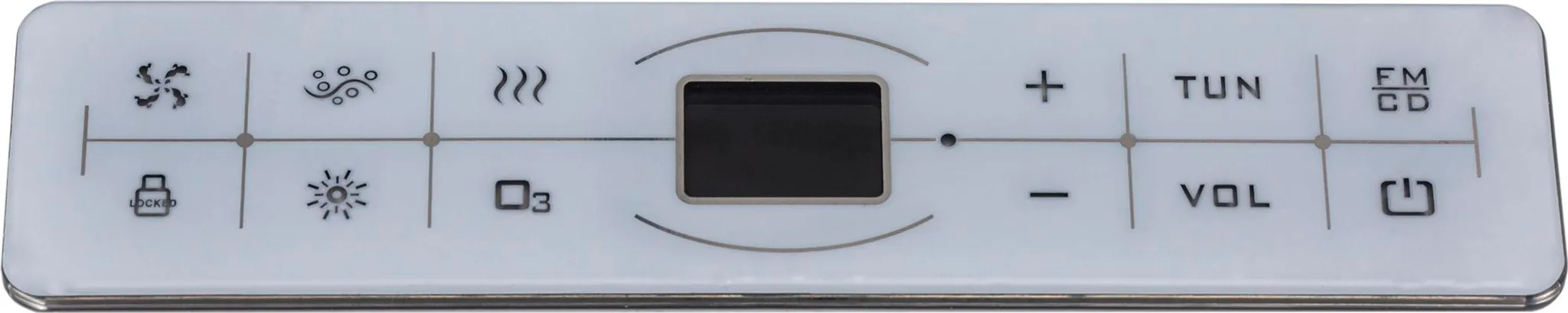 Basera PREMIUM Indoor Eck-Whirlpool Badewanne Guam Links 180 x 130 cm für 2 Personen mit 25 Massagedüsen, Heizung, Ozongenerator, Wasserfall, LED-Ambiente, Touchpanel, Bluetooth, Radio – Bild 5