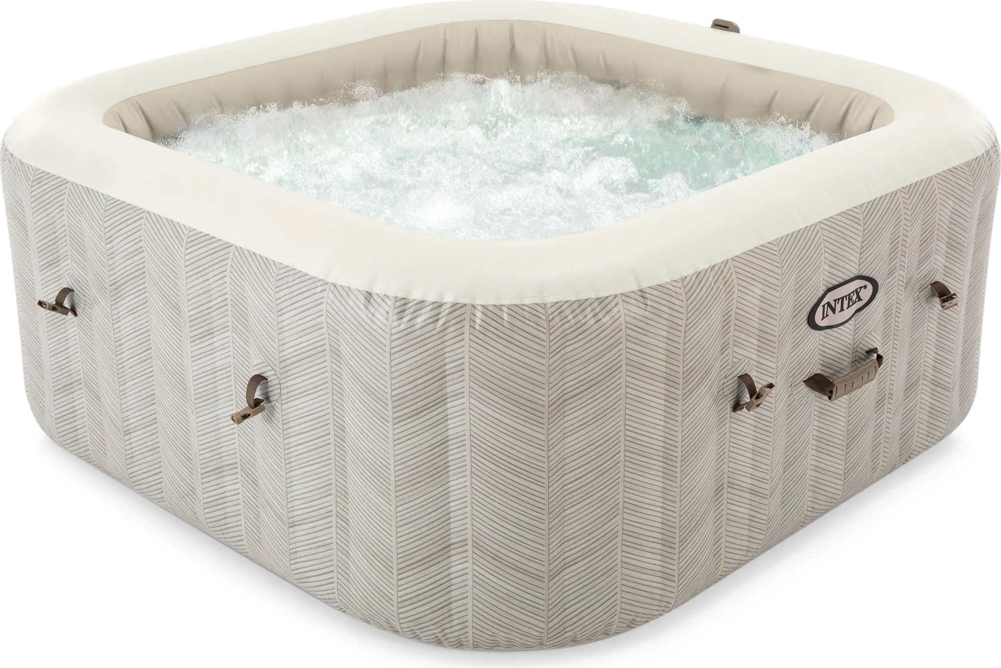 INTEX 28446NP - Whirlpool - Chevron Deluxe Square Bubble (175x175cm) für 4 Personen