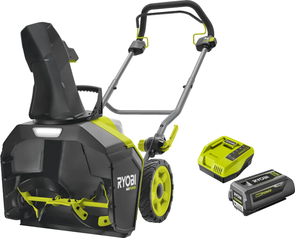 Ryobi RY36STX45A-140 Einphasige bürstenlose Schneefräse, Akku 36 V, 45 cm, 1 x 4,0 Ah