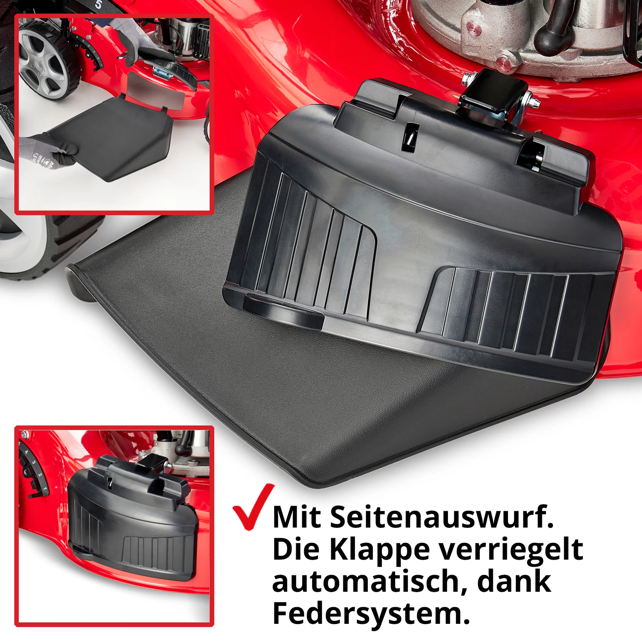 HECHT 548 SWE Rasenmäher Benzin | mit Antrieb | Elektrostart | 46 cm Schnittbreite | 5 PS | 5in1 | 60L Fangkorb – Bild 10
