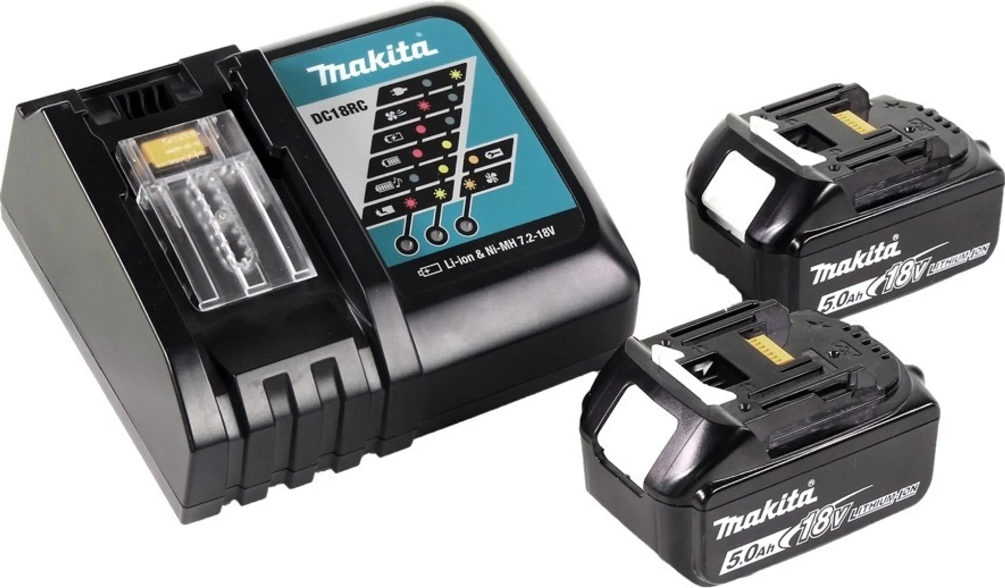 Makita DLM 382 RT2 Akku Rasenmäher 36 V ( 2x 18 V ) 38 cm 40 l + 2x Akku 5,0 Ah + Ladegerät – Bild 4
