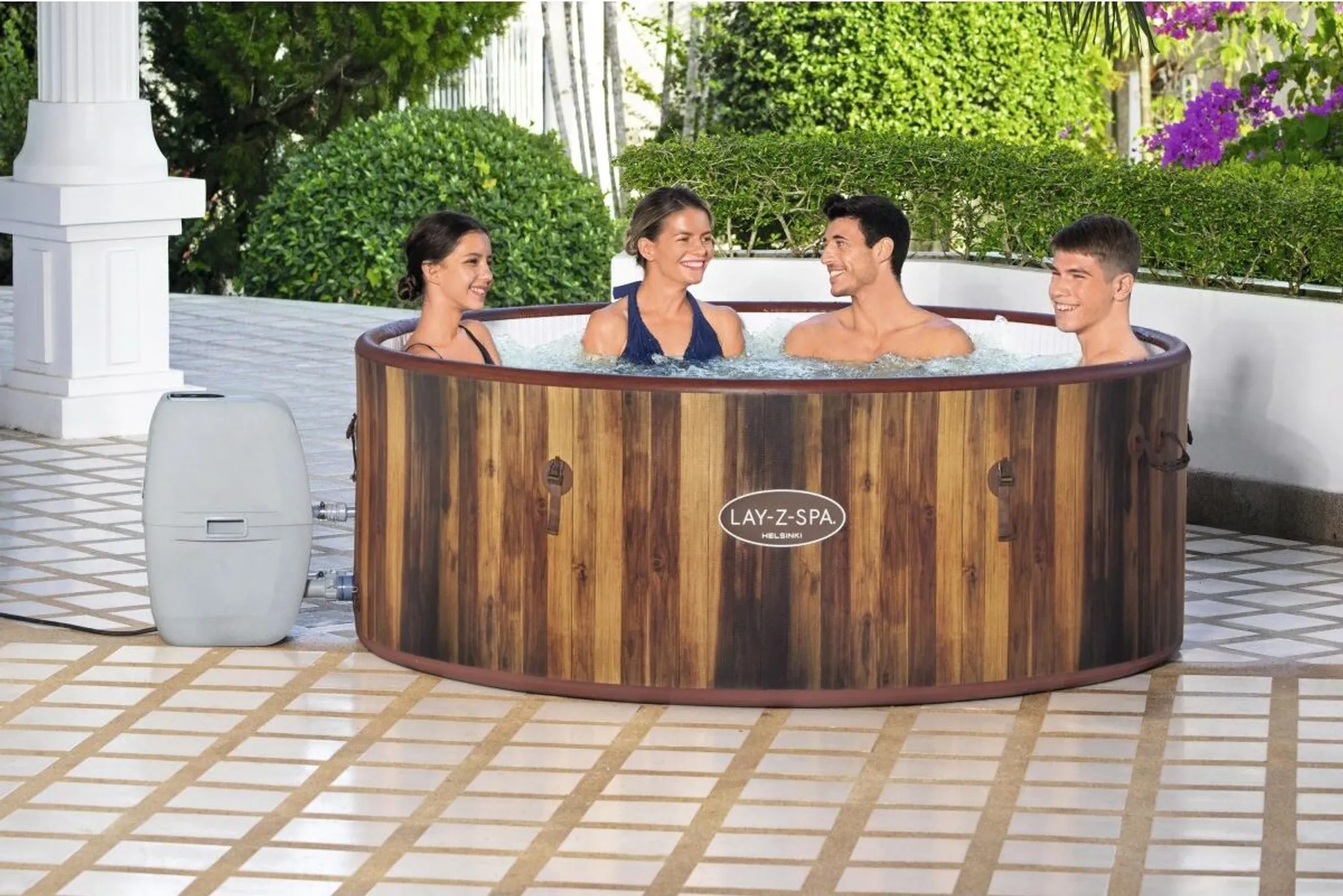 Bestway® LAY-Z-SPA® Whirlpool Helsinki AirJet™ 180 x 66 cm, rund – Bild 2