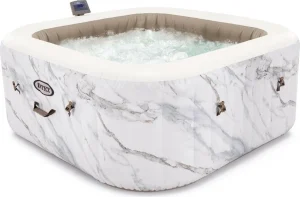 Quadratisches aufblasbares Bi-Zone Calacatta-Spa - 4-Sitzer