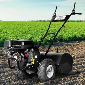 BRAST Motorhacke Gartenfräse Benzin | 5,15kW(7PS) | 50cm Arbeitsbreite | Stahlrahmen Transportrad & kabellos | BRB-AF-7000