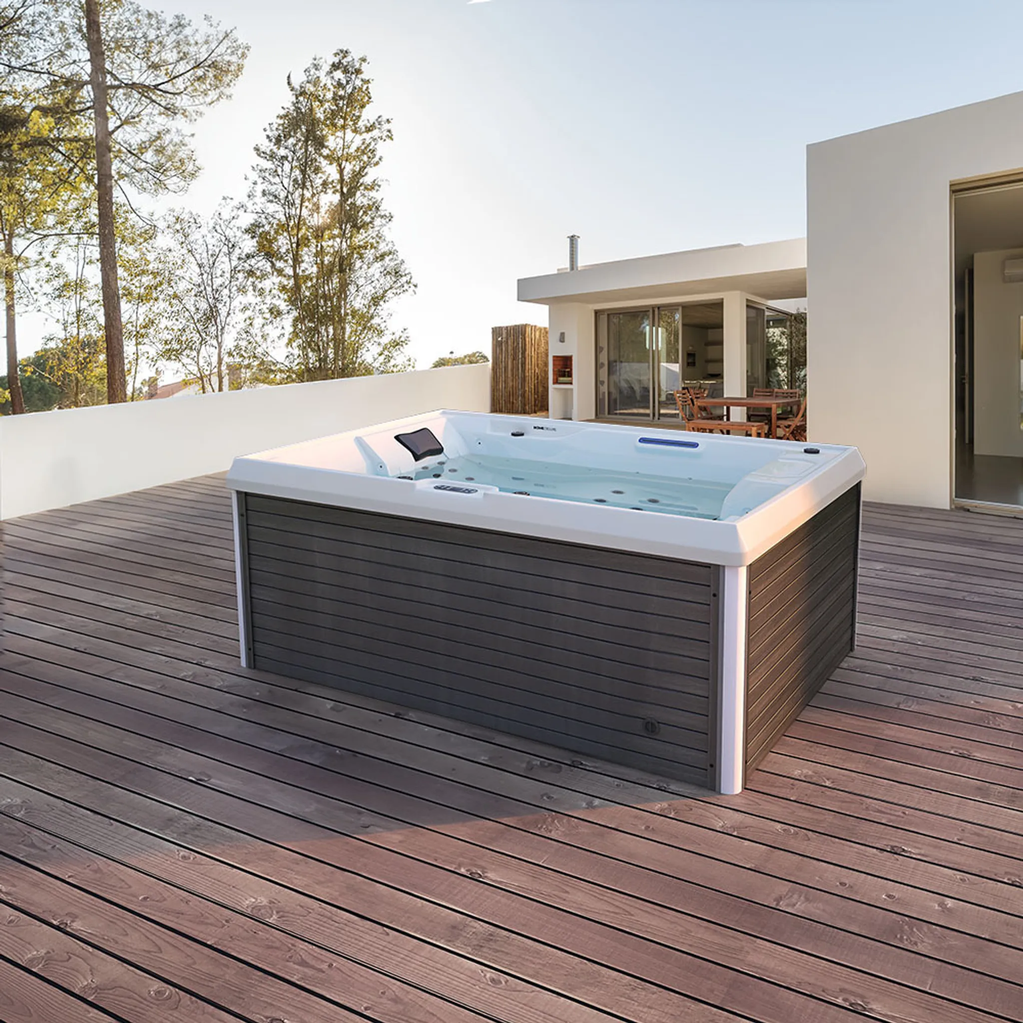 HOME DELUXE Whirlpool »Outdoor Whirlpool STREAM« inkl. Heizung, 24 Massagedüsen & LED's – Bild 2