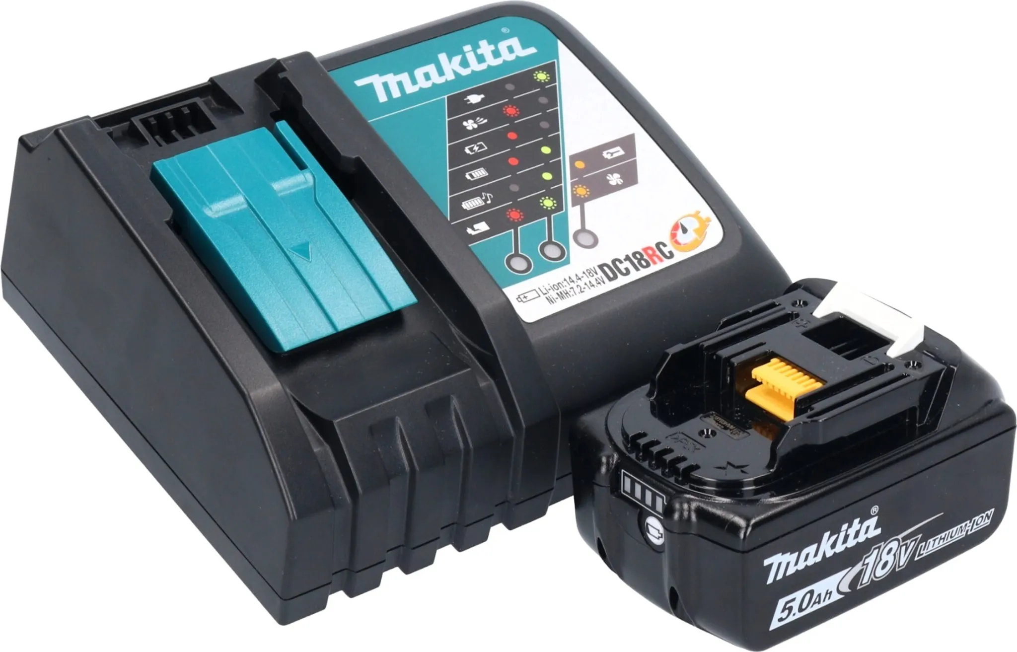 Makita DUN 461 WRT Akku Heckenschneider 18 V 46 cm + 1x Akku 5,0 Ah + Ladegerät – Bild 3
