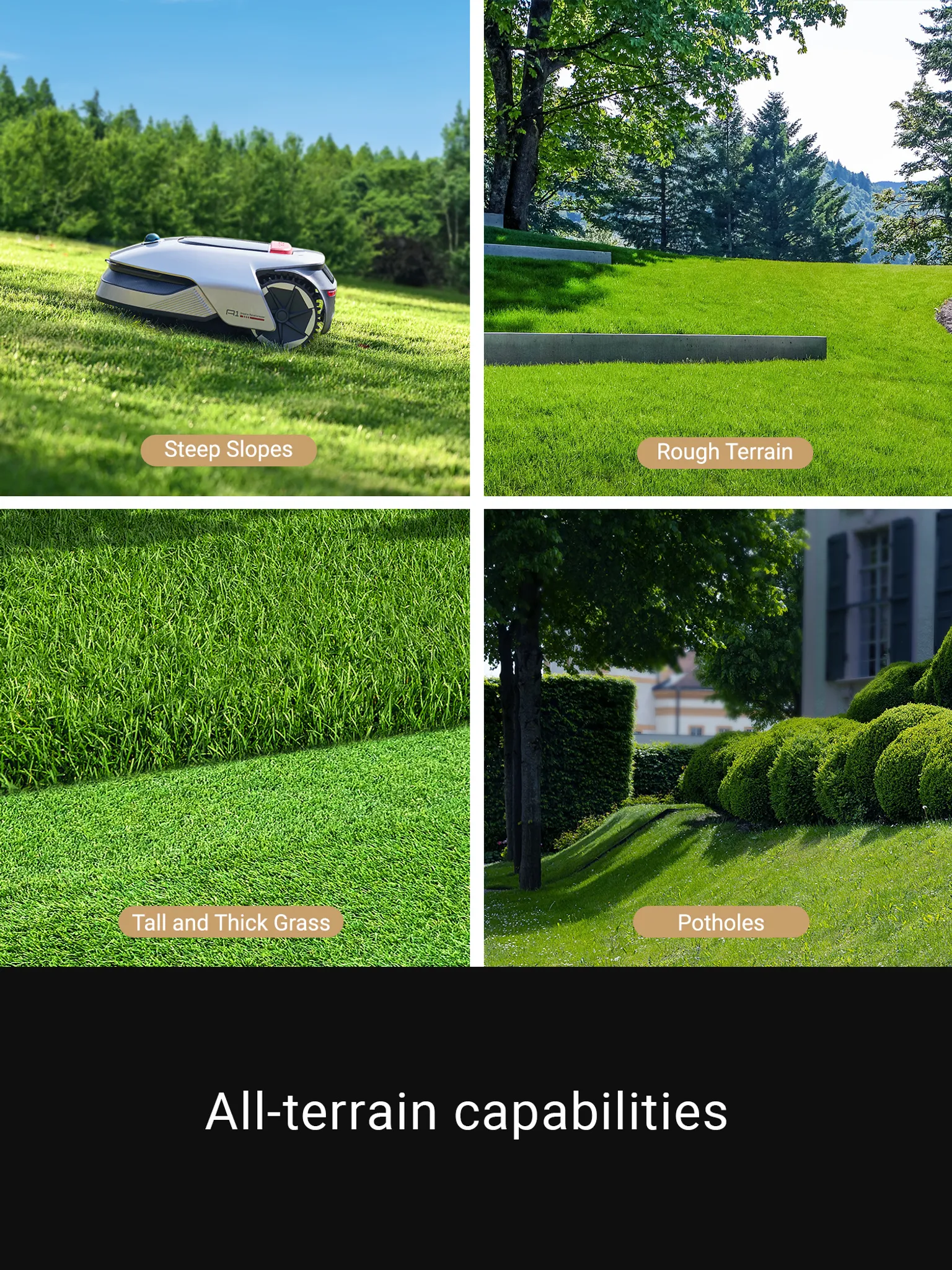 Dreame A1 Pro+Rasenmäher-Garage Combo,Intelligenter Mähroboter,Drahtloser Umfang Mähroboter,App-Steuerung,Intuitive Zonenverwaltung,3D-Erkennung – Bild 5