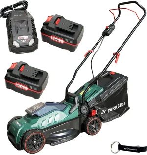 PARKSIDE® 20 V Akku-Rasenmäher inkl. 2 Akkus (4 Ah) und Ladegerät (4,5 A)
