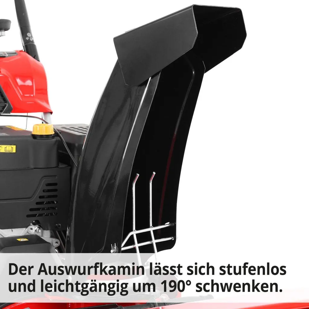 HECHT Schneefräse Benzin 9334 SQ | 87 cm Arbeitsbreite | 9,5 kW / 13 PS | Griffheizung | Elektrostarter | 51 cm Arbeitshöhe | LED – Bild 7