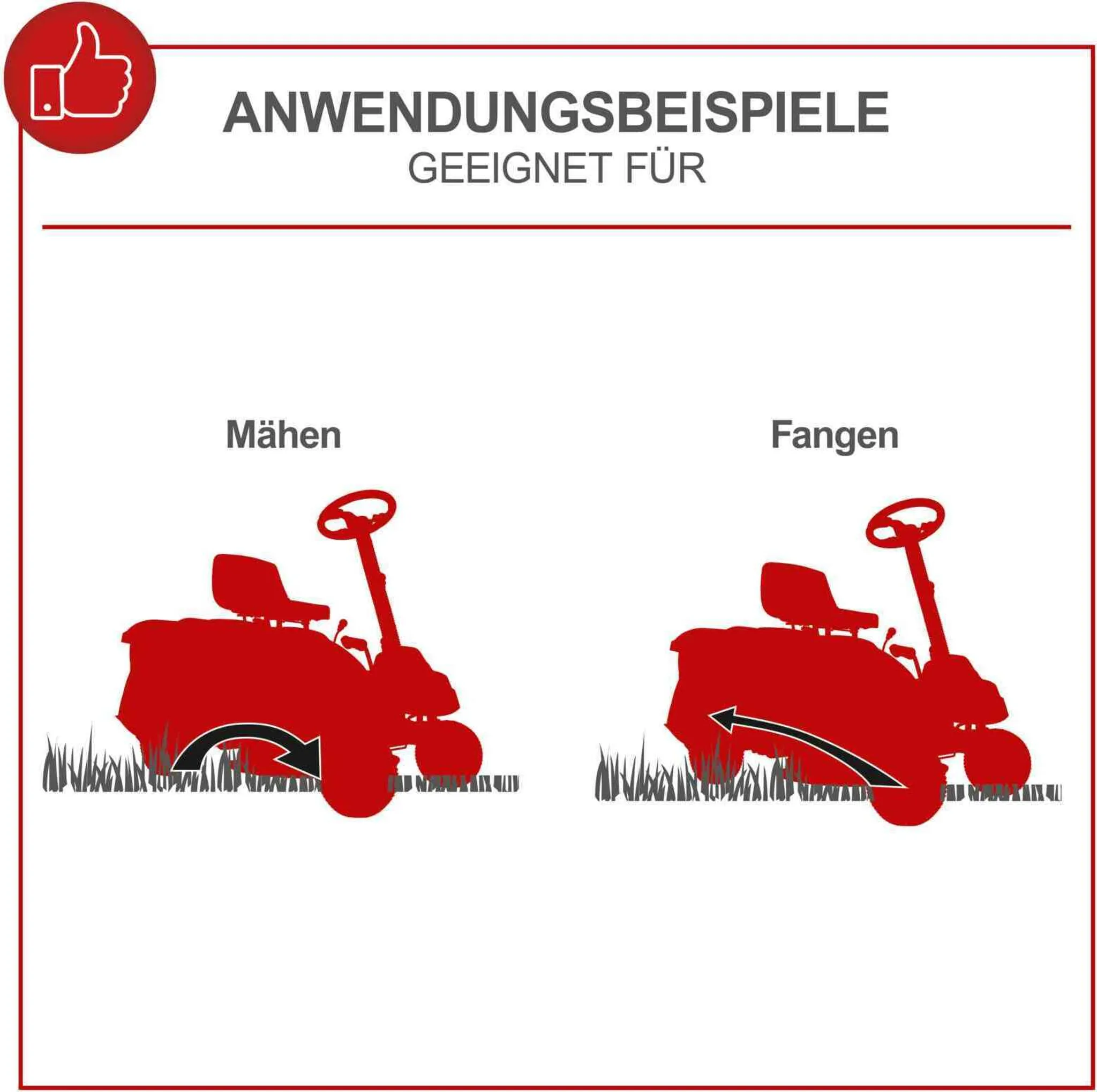 Scheppach Benzin Aufsitzmäher MR224-61 | 6,8PS | Schnittbreite 61cm | 5-Fach Höhenverstellung | E-Start | 150 L | 4X Vorwärts / 1xRückwärtsgang – Bild 6