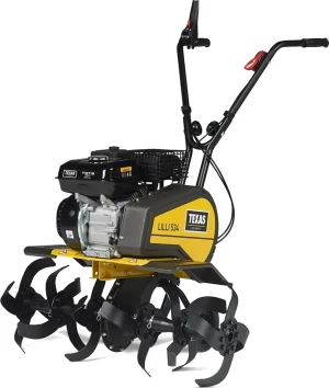 TEXAS Profi Gartenfräse Motorhacke Bodenhacke Bodenfräse Rasenfräse Pflug Benzin mit Antrieb Lilli 534TG Dual-Shaft | 36-57-85cm | 208cm³ | 4 Takt