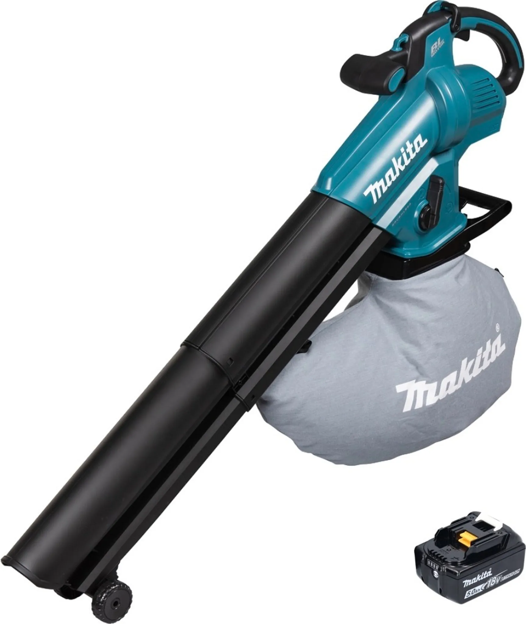 Makita DUB 187 T Akku Laubbläser und Laubsauger 18 V Brushless + 1x Akku 5,0 Ah - ohne Ladegerät – Bild 2
