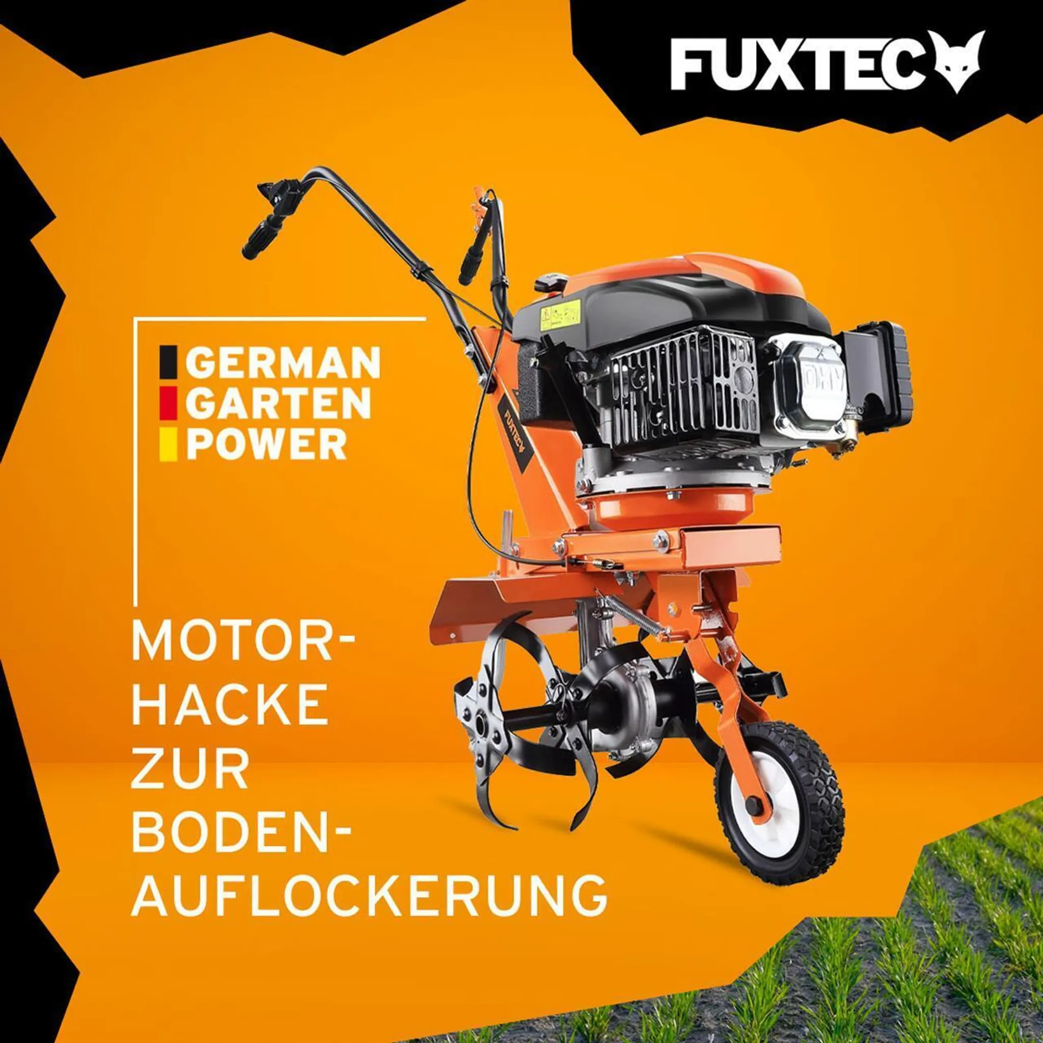 FUXTEC Ackerfräse FX-AF1139 - 36cm Breite | 4- Takt | 139ccm | 30,5kg | 1,2L | 2,2kw | Easy-Starter (Seilzug) – Bild 2