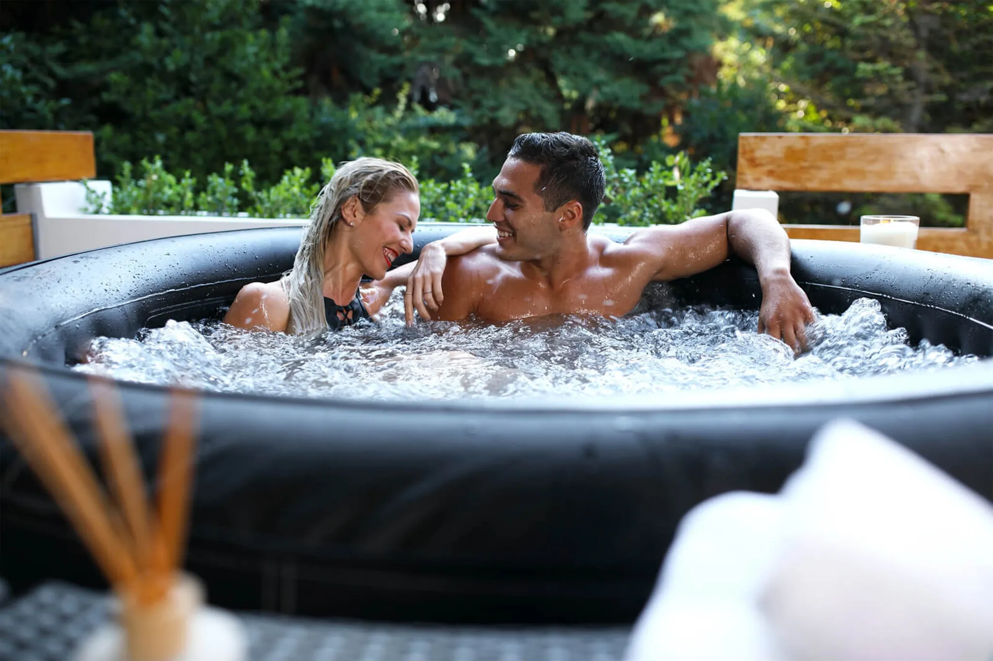 MSpa Whirlpool Premium CAMARO P-CA063 neustes Modell Outdoor Pool XXL 6 Personen inkl. Ozon / 138 Luftdüsen inkl. LED – Bild 10