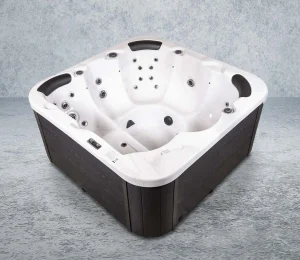 XXL Luxus SPA LED Whirlpool SET 200x200 Outdoor+Indoor Pool+Ozon+Vollausstattung+Thermoabdeckung bis zu 6 Pers. Modell 2025