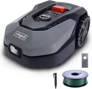 Scheppach Rasenmähroboter RoboCut XL600 | bis 600 m² Rasenfläche | Schnittbreite 180 mm | Schnitthöhe 20 – 60 mm stufenlos | 55 dB | via App bedienbar