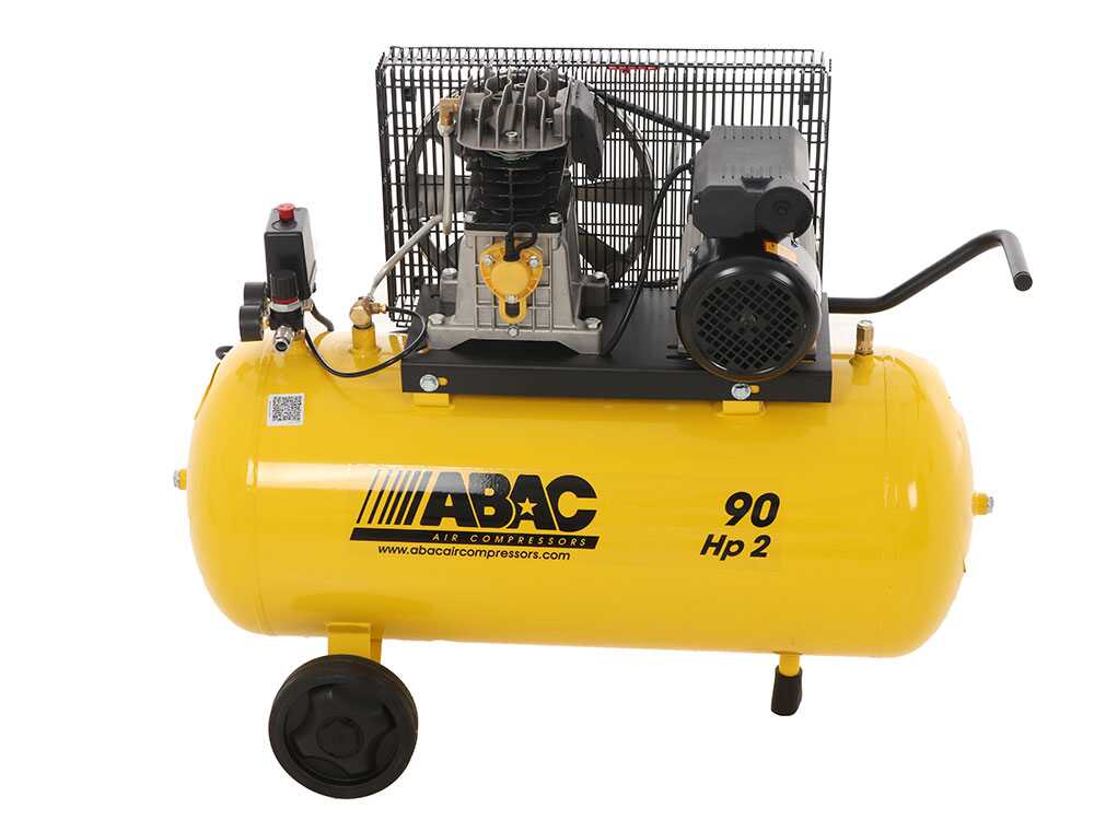 ABAC LINE B26/90 CM2 - Einphasiger elektrischer Luftkompressor mit Riemenantrieb - Motor 2 PS - 90 l – Bild 4