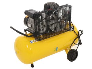 ABAC LINE B26/90 CM2 - Einphasiger elektrischer Luftkompressor mit Riemenantrieb - Motor 2 PS - 90 l