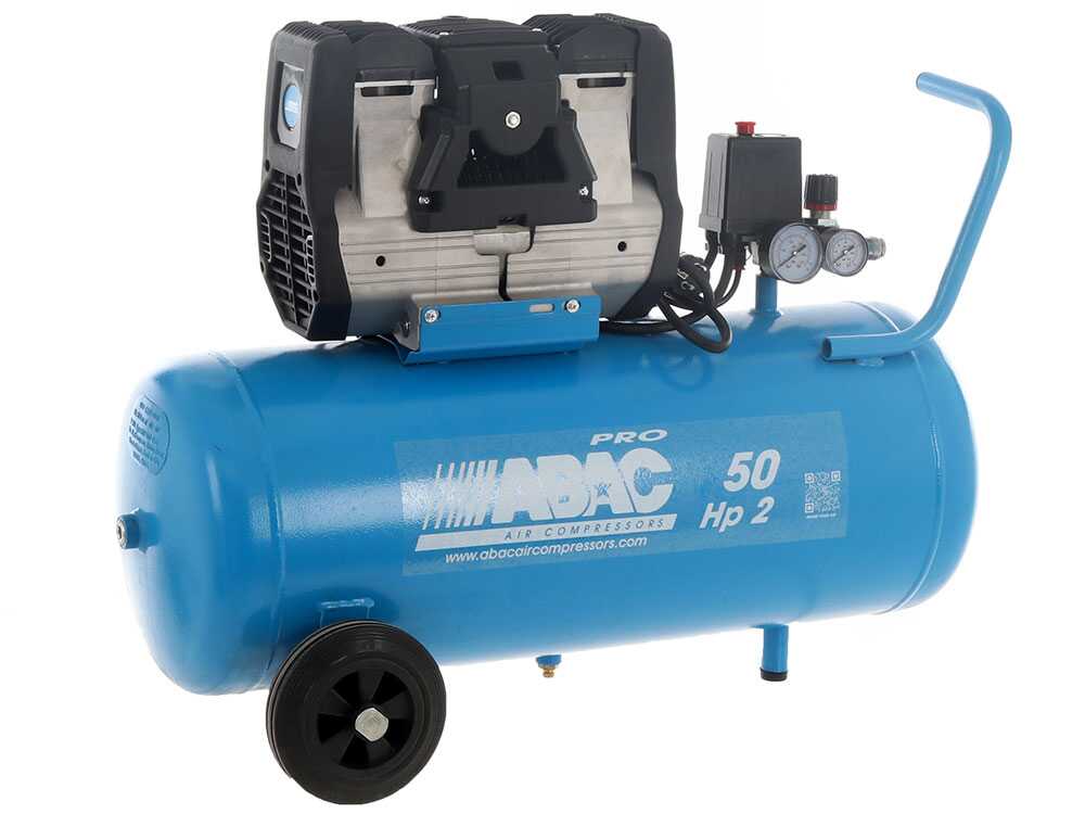ABAC MONTECARLO OS20P - Schallgedämpfter, ölfreier, einphasiger elektrischer Luftkompressor - Motor 2 HP - 50 lt – Bild 2
