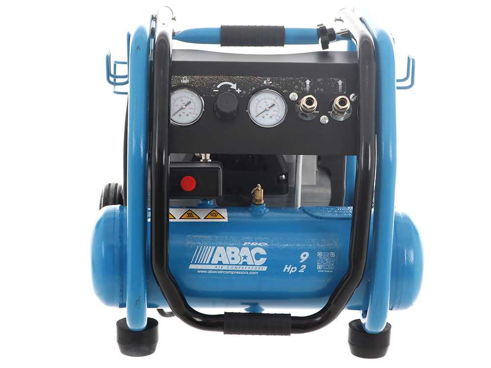 ABAC PORTABLE ROLLCAGE OS20P - Schallgedämpfter, ölfreier, einphasiger elektrischer Luftkompressor - Motor 2 HP - 9 lt – Bild 2