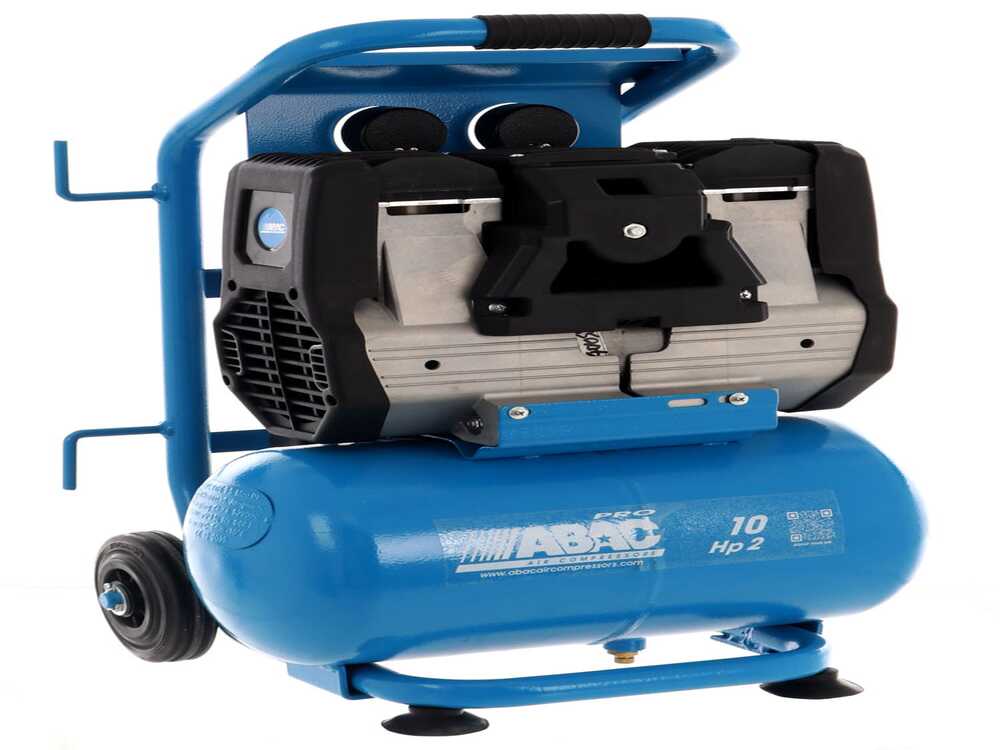 ABAC SILVERSTONE OS20P - Schallgedämpfter, ölfreier, einphasiger elektrischer Luftkompressor - Motor 2 PS - 10 l – Bild 2