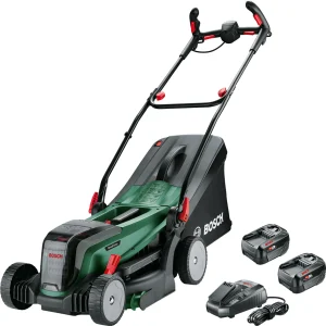 Akku-Rasenmäher UniversalRotak 2x18V-37-550, 2 x Akku PBA 18V 4.0Ah