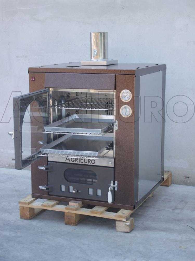 AgriEuro Medius 60 Deluxe INC - Einbau-Holzbackofen aus Edelstahl - kupferfarben – Bild 2
