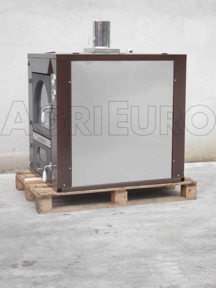 AgriEuro Medius 80 Deluxe INC - Einbau-Holzbackofen aus Stahl - kupferfarben – Bild 2