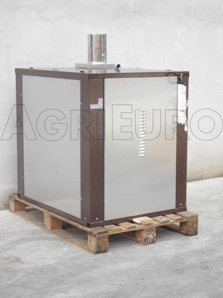 AgriEuro Medius 80 Deluxe INC - Einbau-Holzbackofen aus Stahl - kupferfarben – Bild 4