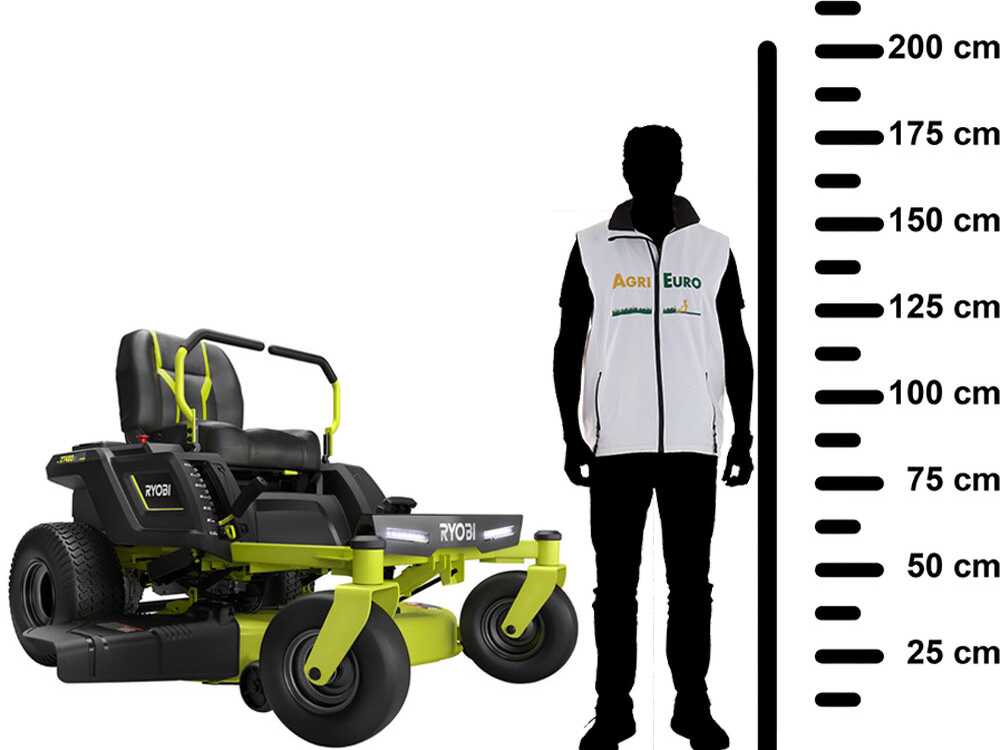 Akku-Nullwendekreismäher Ryobi ZTR480ex - Elektromotor mit Akku 48V/100Ah - Schnittbreite 107cm - 2in1 – Bild 2