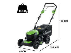 Akku-Rasenmäher Greenworks GD40LM46SPK4 40V - SOLO - Ohne Akku und Ladegerät