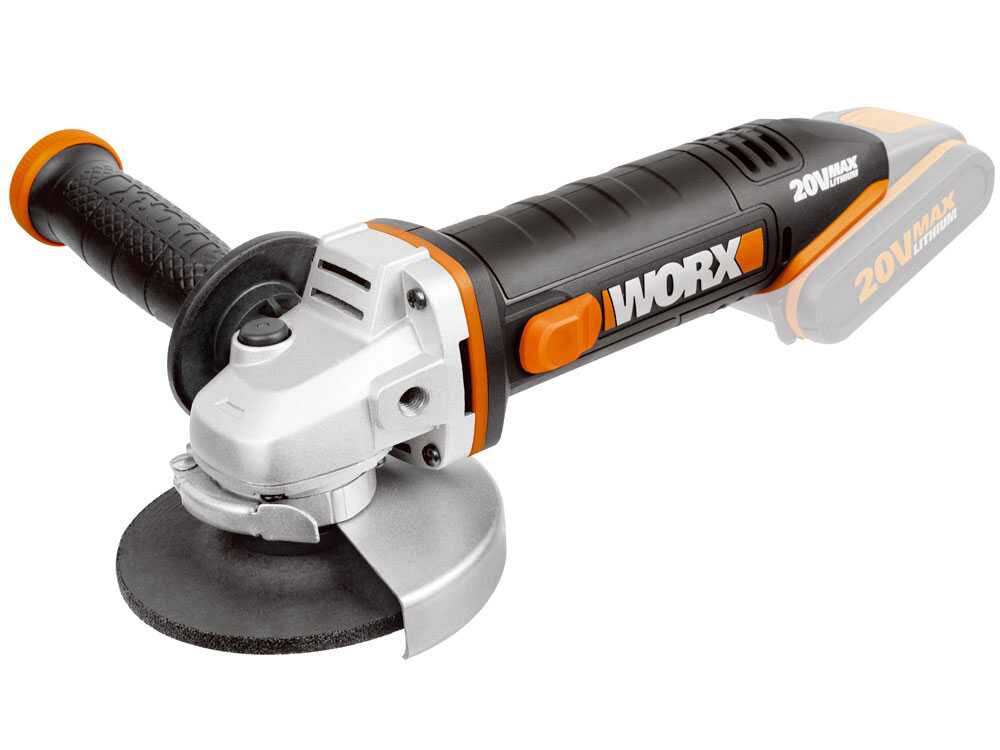 Akku Winkelschleifer 20V Worx WX800.9 - SOLO - OHNE AKKU UND LADEGERÄT – Bild 2