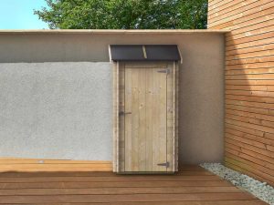 Alce Arturo 94x64 – Holz-Gerätehaus – Mit Pultdach – 94x64x188 cm