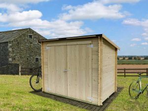 Alce Eureka 218x130 – Gerätehaus aus Holz – Pultdach – 218x130x167 cm
