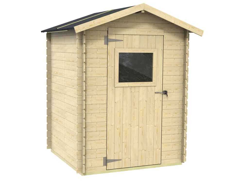 Alce Flavia 146x130 – Gartenhaus aus Holz – Mit Frontfenster – 146x130x194 cm – Bild 4