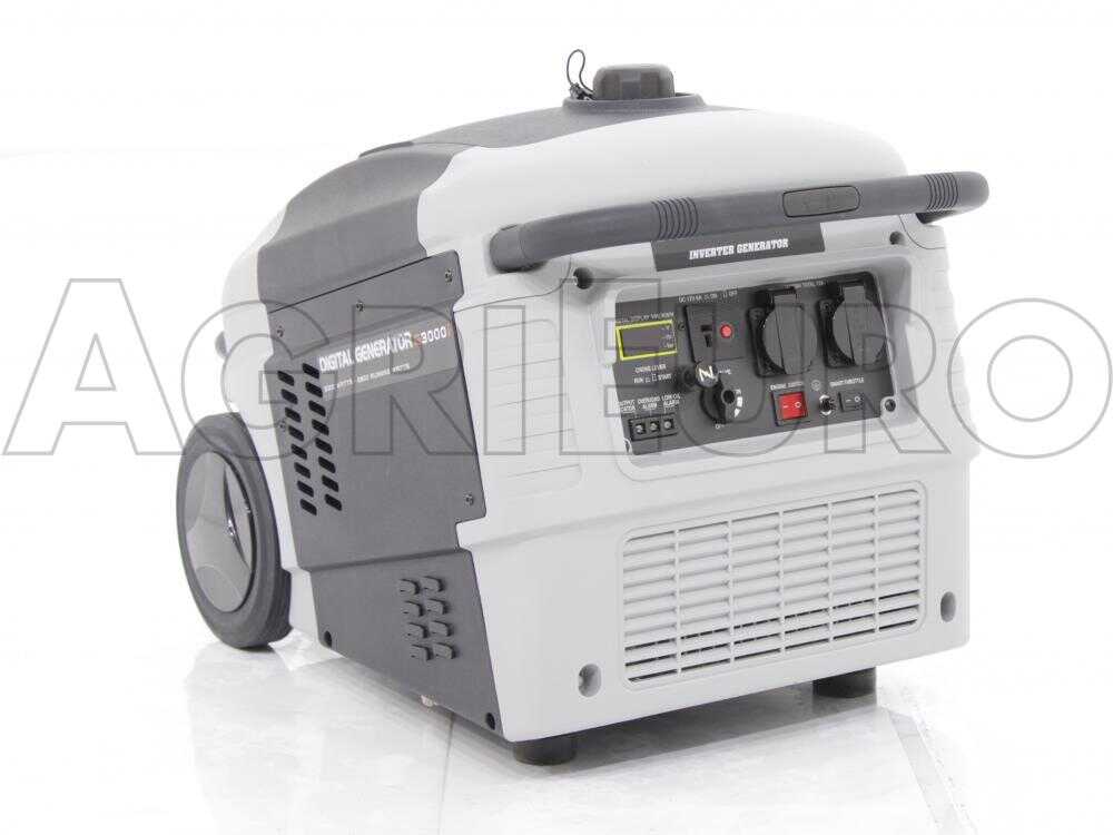 AMA G3000I - Leiser Inverter-Stromerzeuger mit Rädern 3 kW - Dauerleistung 2.8 kW - 230V – Bild 2