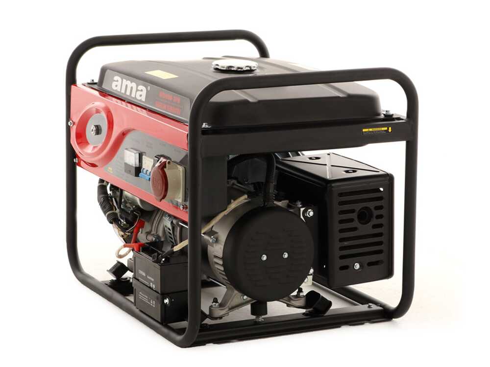 AMA QF5000 3PH – Stromgenerator mit elektrischem Anlasser und AVR 5,5 kW - 400V– Dauerleistung 5 kW dreiphasig – Bild 2