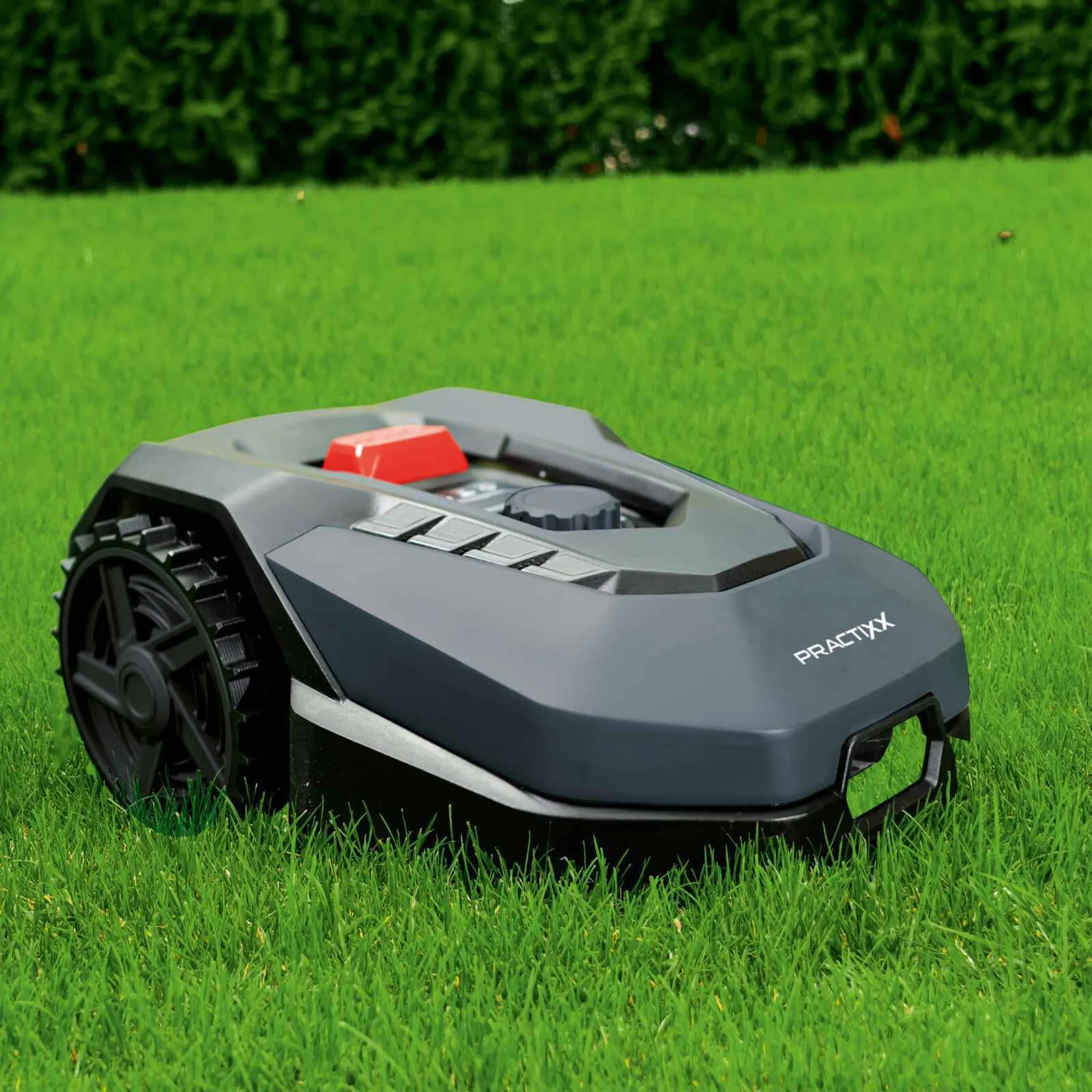 Practixx Mähroboter PX-RRM-600Wi bis zu 600 qm² | 18cm Schnittbreite | 20-60 mm Schnitthöhe | Regensensor | Kantenmähen | Wifi & BT | App-gesteuert – Bild 9