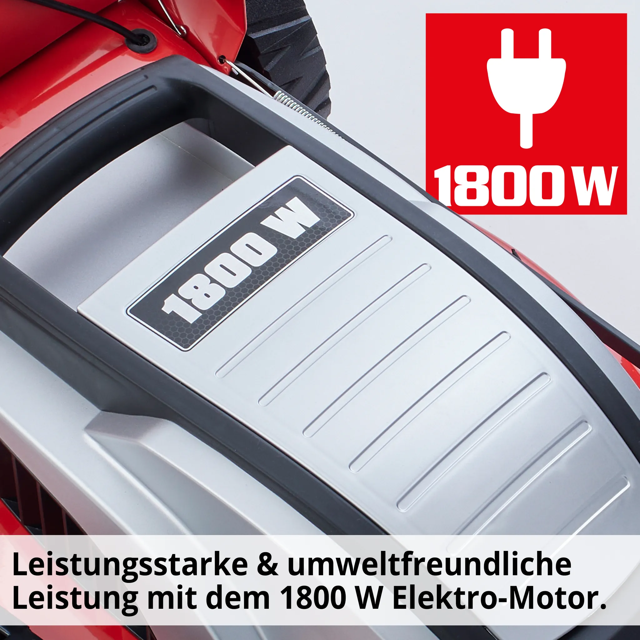 HECHT Rasenmäher Elektro mit Antrieb 1803 S | 5in1 | 46 cm Schnittbreite | 1800 W | 60 L Fangkorb | Mulchkit | Stahlgehäuse – Bild 4