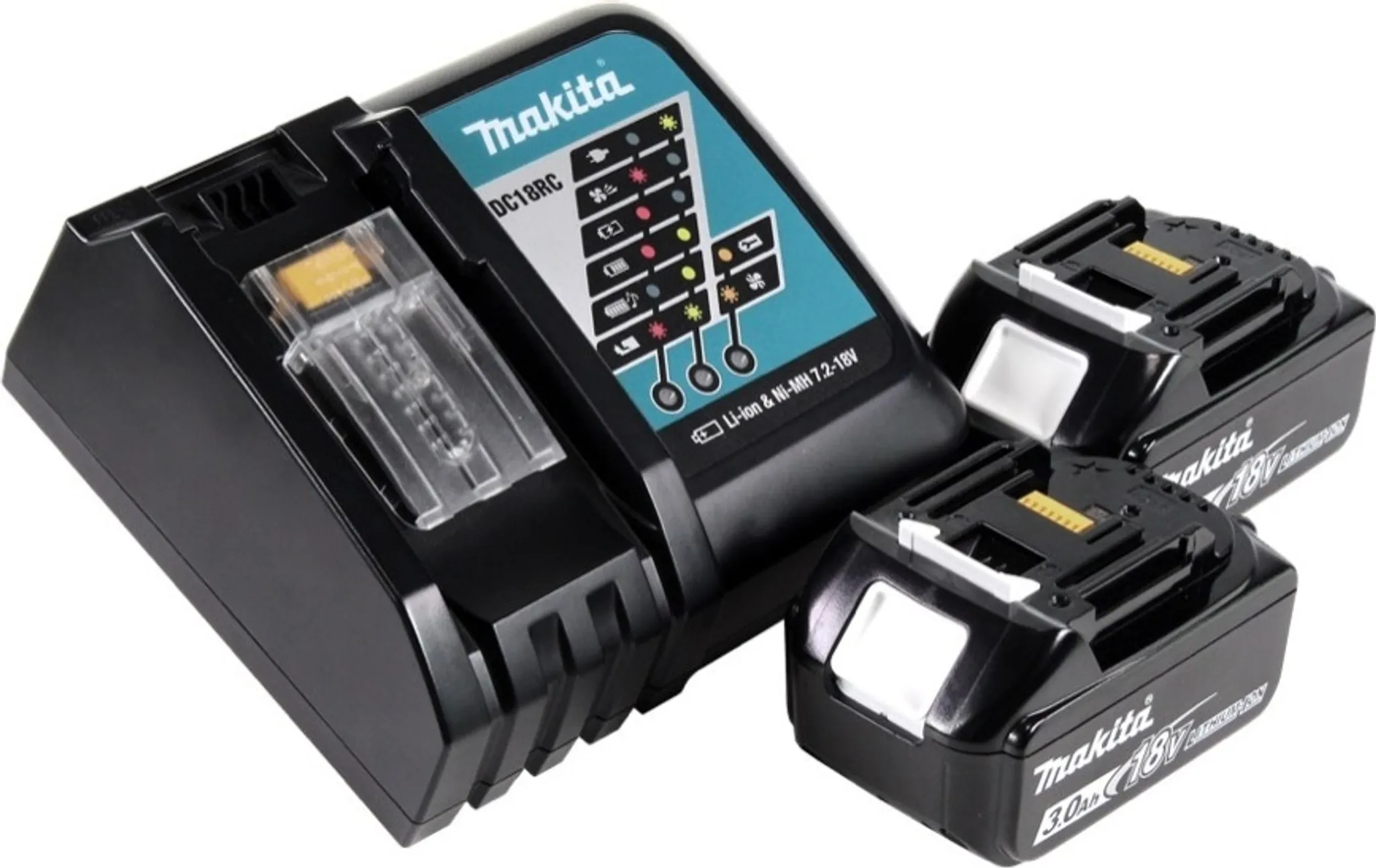 Makita DLM 382 RF2 Akku Rasenmäher 36 V ( 2x 18 V ) 38 cm 40 l + 2x Akku 3,0 Ah + Ladegerät – Bild 4