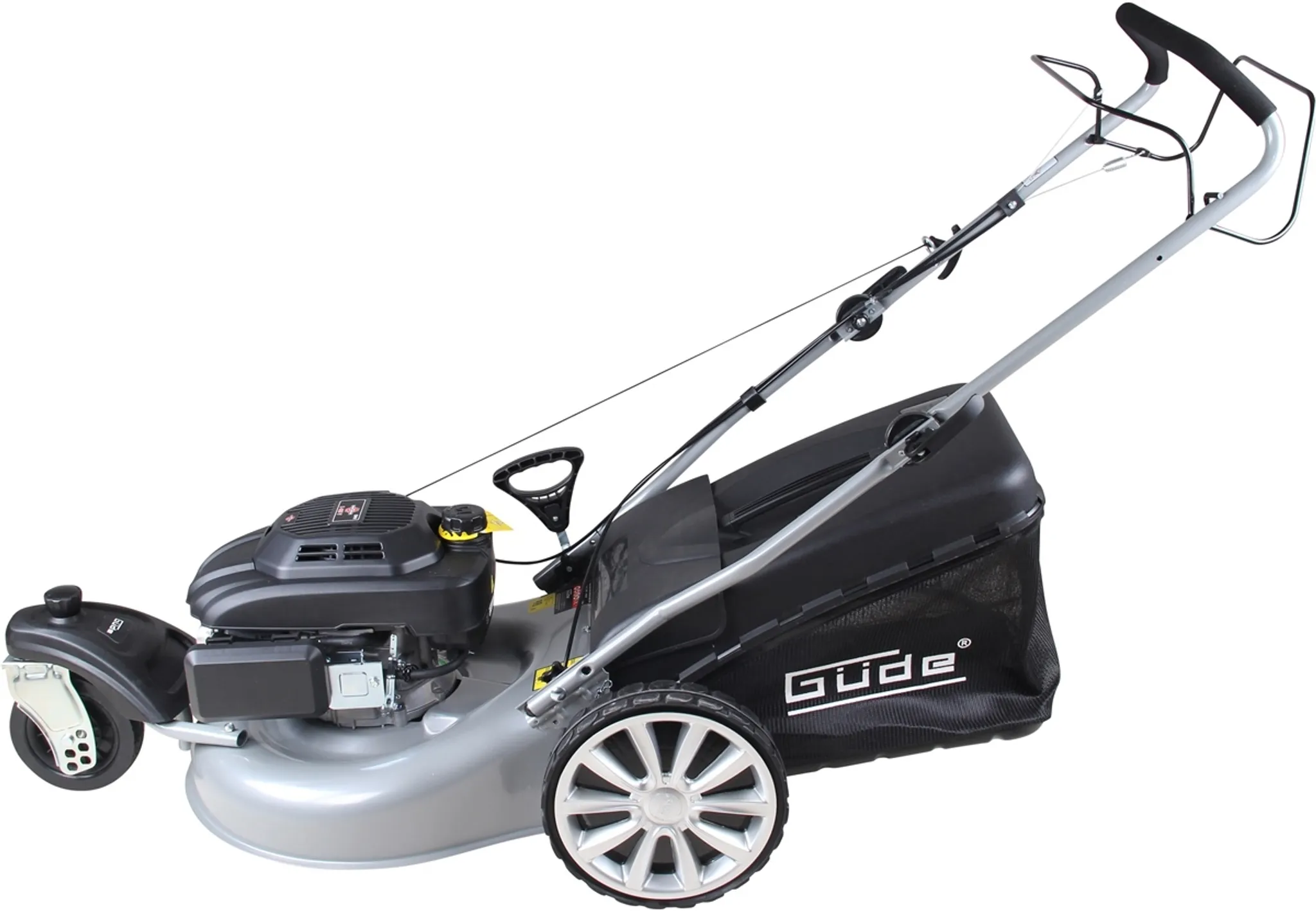 GÜDE Rasenmäher Benzin mit Antrieb Trike Premium Big Wheeler Trike 515D 4in1 – Bild 7