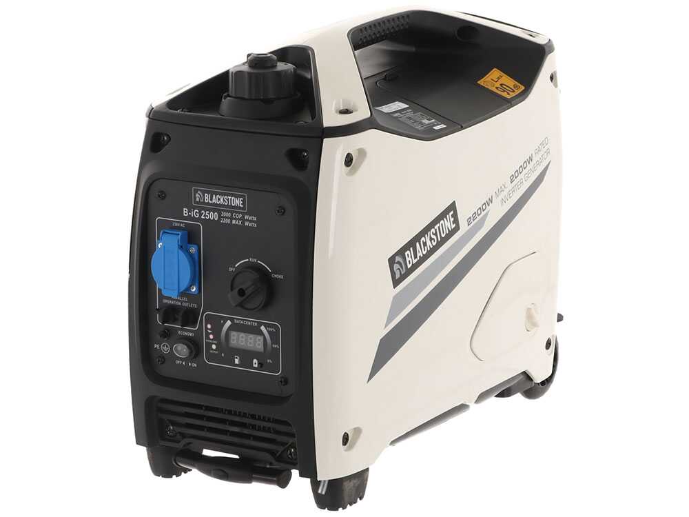 Blackstone B-iG 2500 - Benzin Inverter-Stromerzeuger mit Trolley 2.2 kW - Dauerleistung 2 kW - 230V – Bild 2